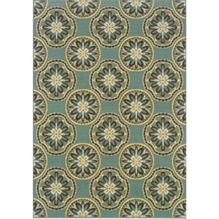 Sphinx By Oriental Weavers Rug, Montego 8323L 8x11 Rectangle - Blue/ Ivory-Polypropylene M8323L240330ST